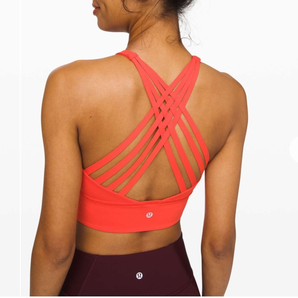 Lululemon Free To Be Moved Bra High Neck in Thermal Red - Picture 2 of 7